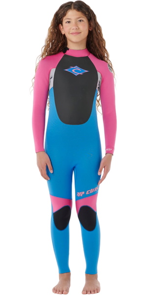 2026 Rip Curl Junior Omega 4/3mm Back Zip Neopreno 13OBFS - Pink